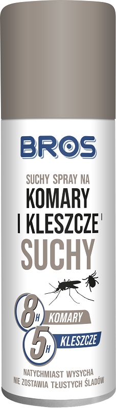 

Bros Suchy spray na komary kleszcze i meszki 90 ml