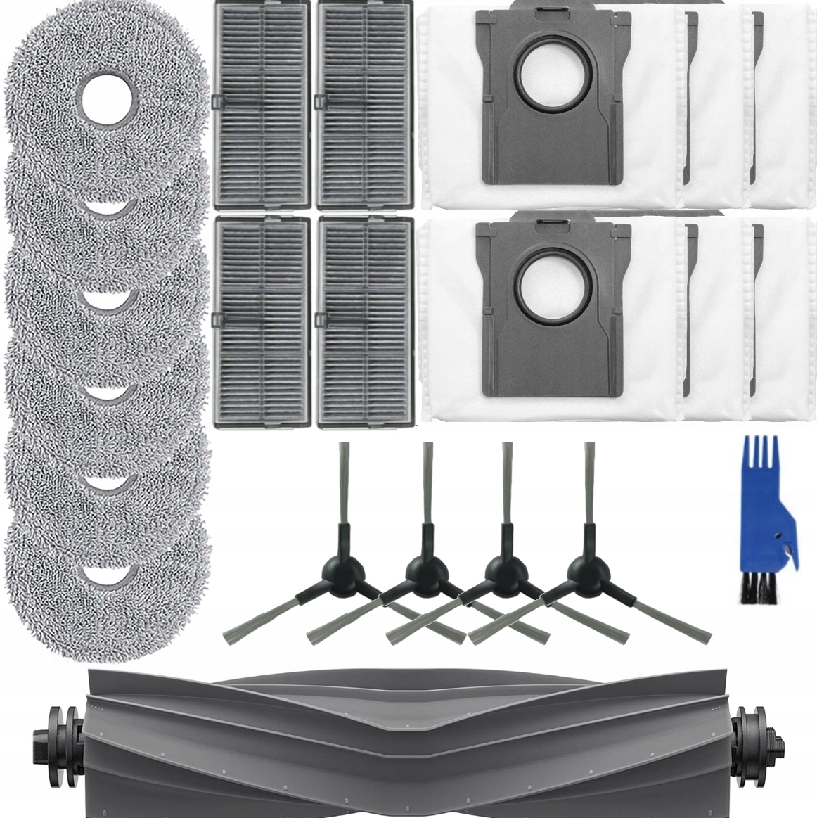 Dedykowany Duży zestaw do Dreame D20/ULTRA Ultra szczotki worki mopy filtry