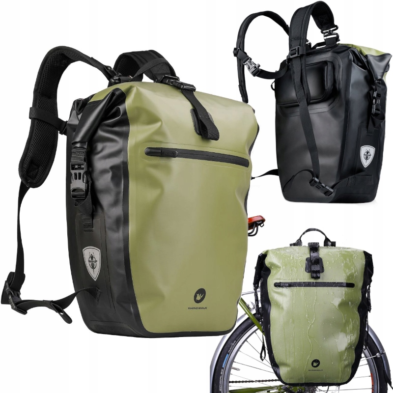 Sakwa Rowerowa Tylna Na Bagażnik Boczna Wodoodporna Torba Plecak 2W1 Duża
