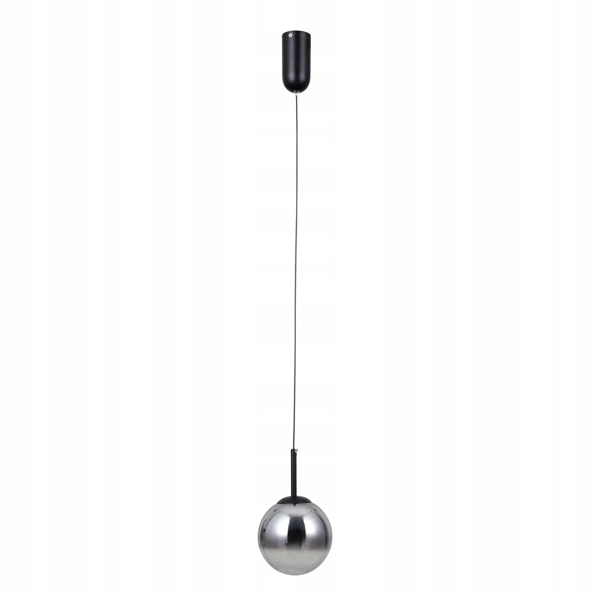 Italux Závěsná lampa Velada Led 5W Černá Matná Sklo Kouřová