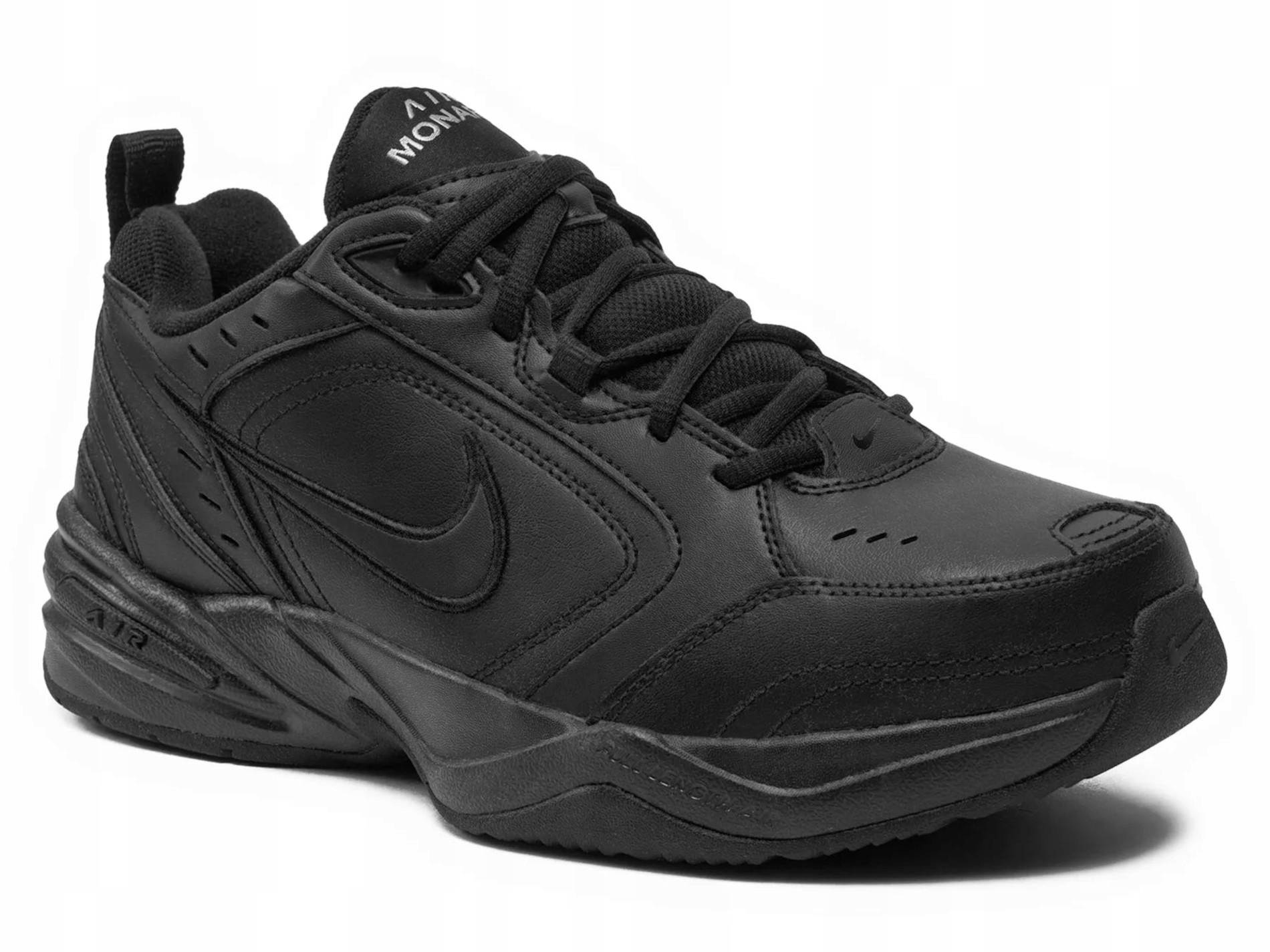 Pánské boty Nike Air Monarch 416355-001 sportovní kůže černé trénink 45,5