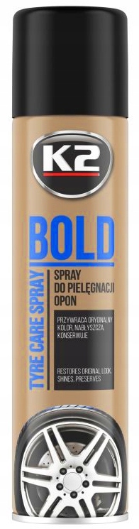 

K2 Bold Czernidło Nabłyszczanie Opon Mokra Opona
