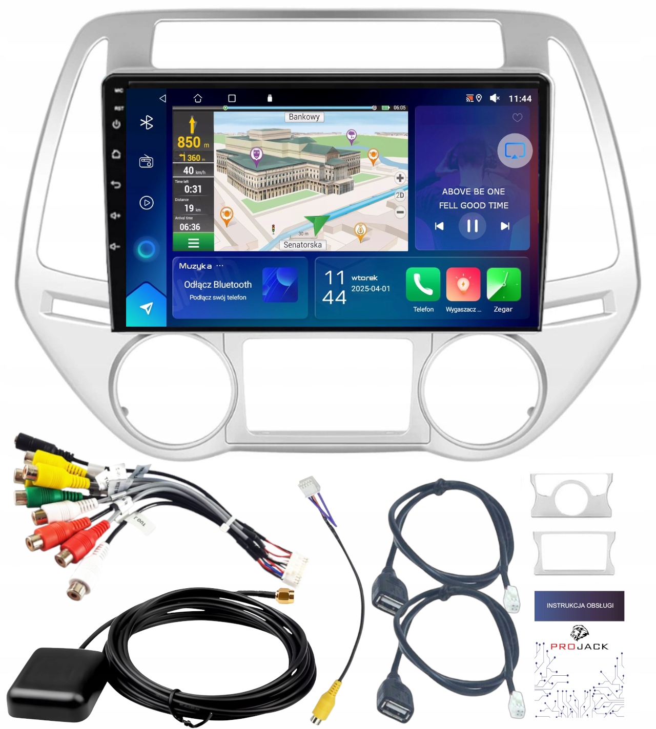 Sanochodové Rádio Gps Hyundai I20 2012-2014 Wifi Carplay Usb 2GB 64GB
