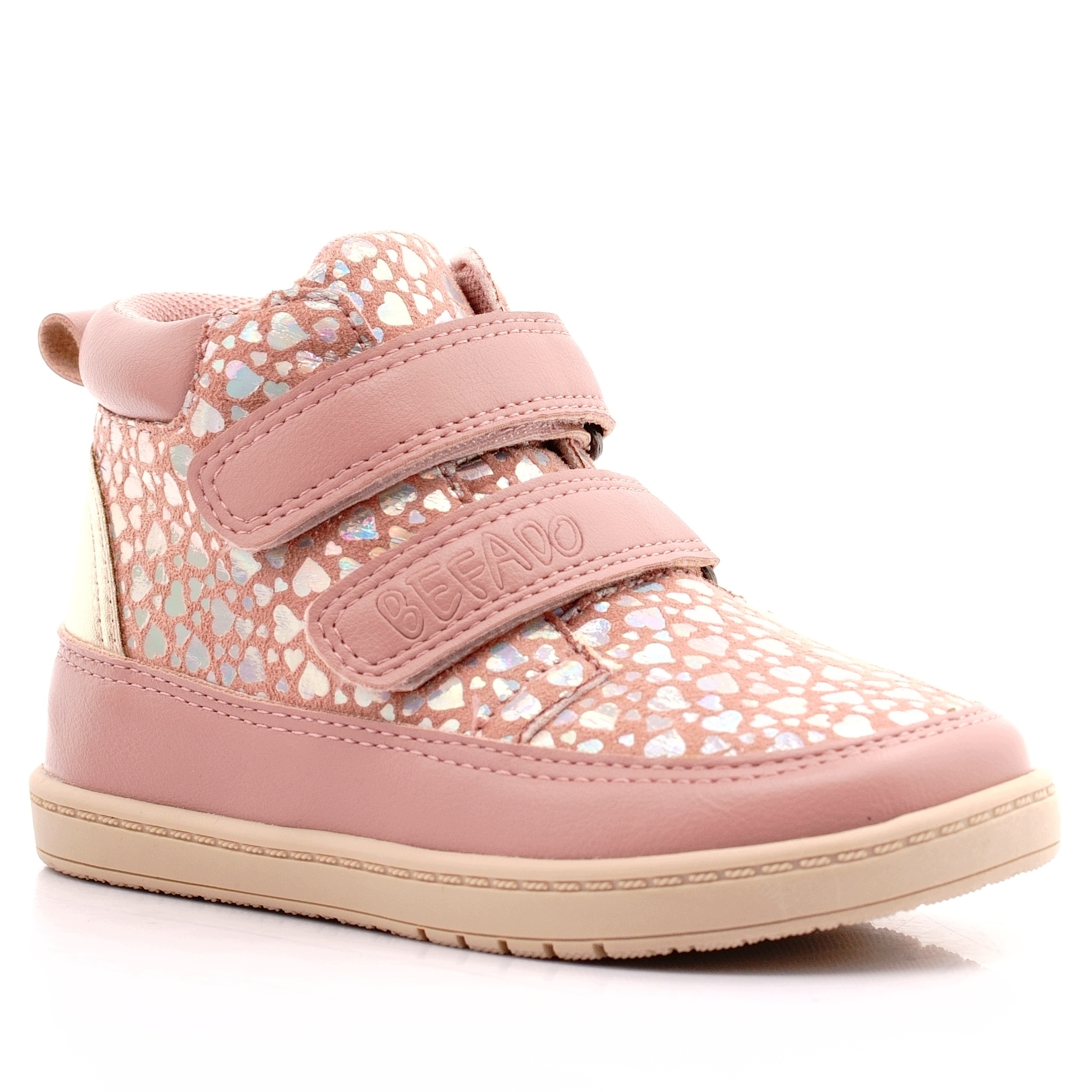 Befado Buty Przejściowe Barefoot Trzewiki Dziewczęce Na Rzepy 006BX004 25