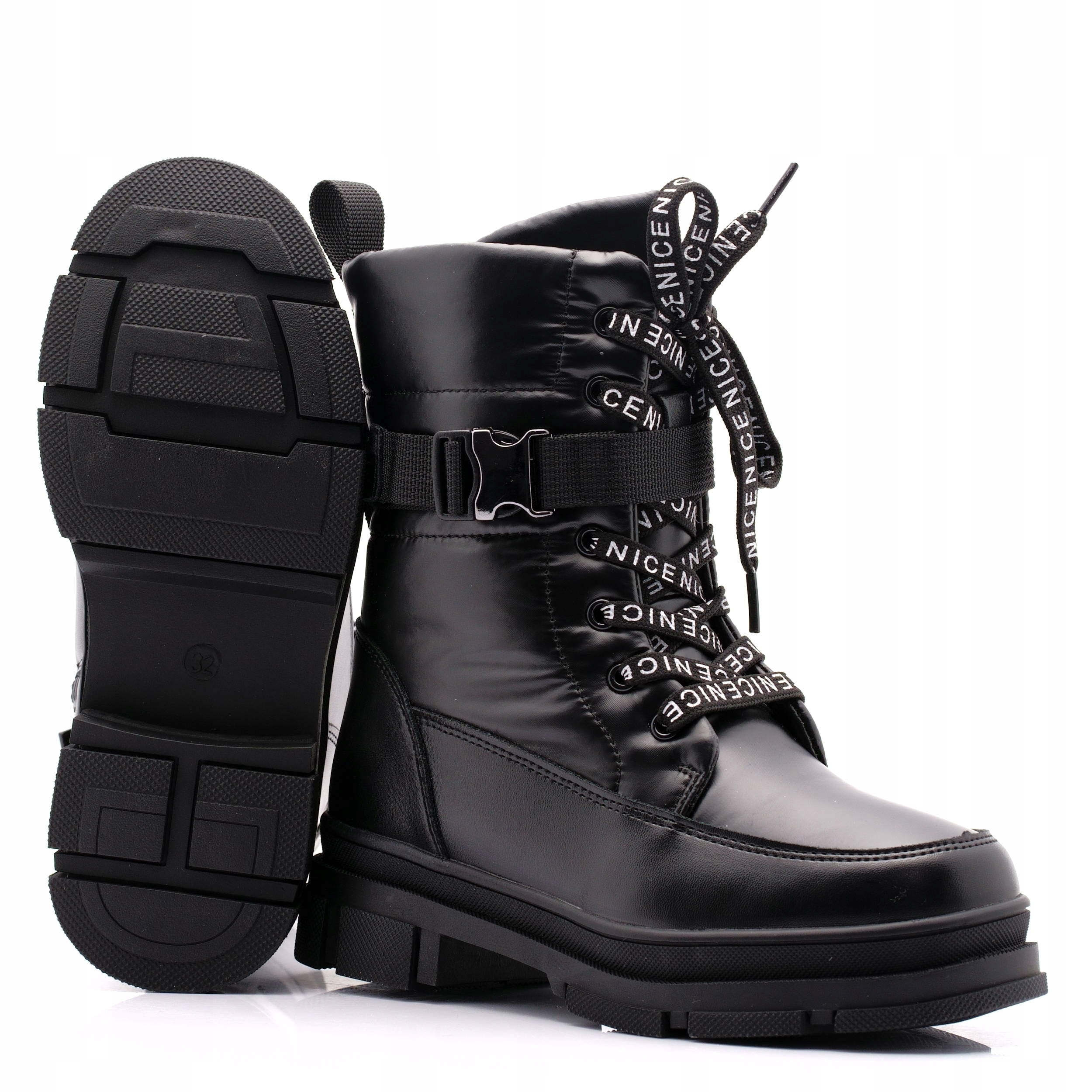 ŚNIEGOWCE BUTY ZIMOWE DZIEWCZĘCE GETO 199 32 Kod producenta A-199 BLACK