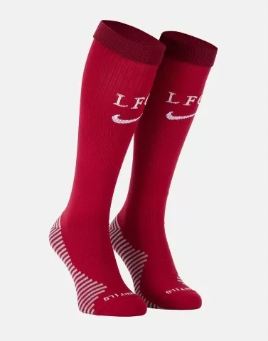 r.38-42 NIKE WYSOKIE SKAPRETY PIŁKARSKIE Liverpool F.C. getry DJ8361608 Kolor czerwony