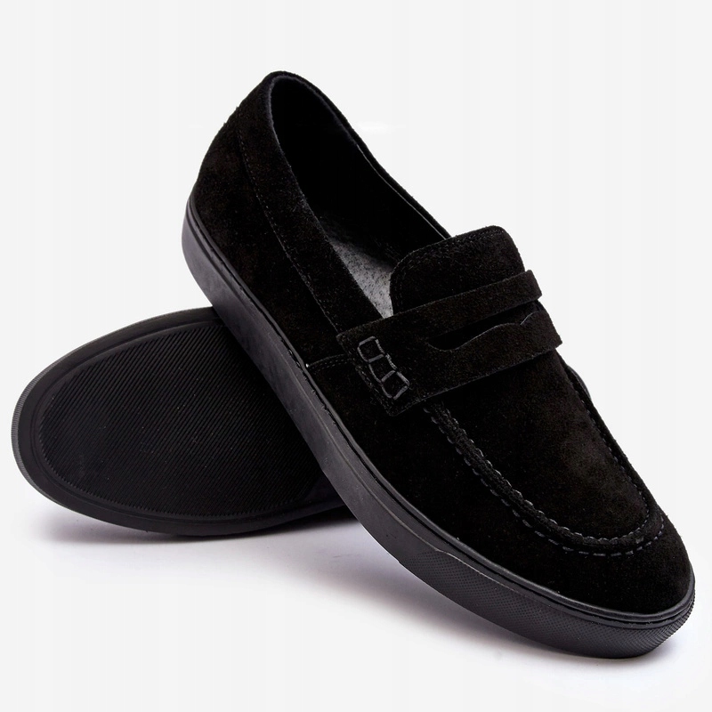 Pánské Polobotky Loafersy Z Přírodního Semiše Zazoo 1574 Hnědé 45