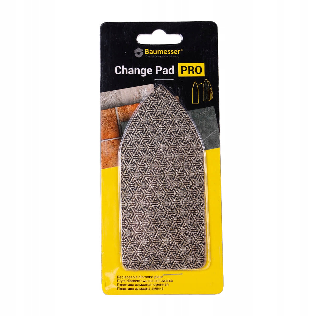 Vyměnitelná podložka pro broušení Na Suchý Zip Baumesser P60