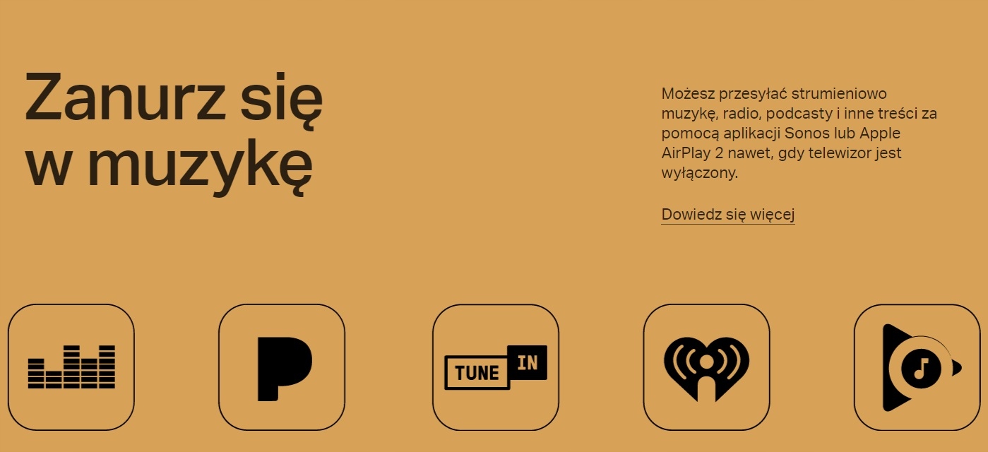 SONOS ARC SOUNDBAR BIAŁY DOLBY ATMOS Model Arc