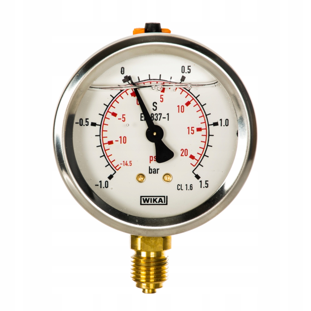 Manowakuometr dolny 1/4 zakres od -1 do 1,5 Bar Numer katalogowy części B711-WM0631015D