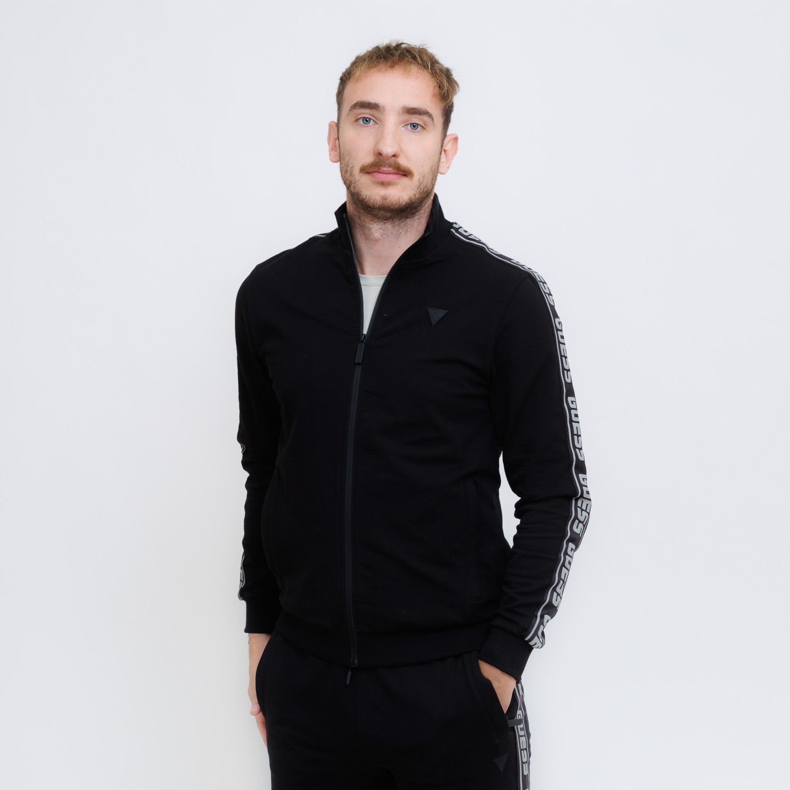 Pánská mikina Guess Full Zip Arlo Sweatshirt
