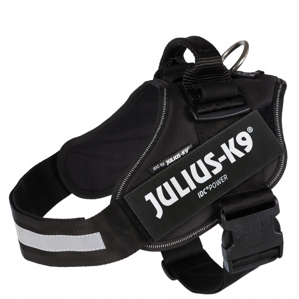 Trixie Szelki dla psów Julius-K9 1/L: 63–85 cm/50 mm, czarny