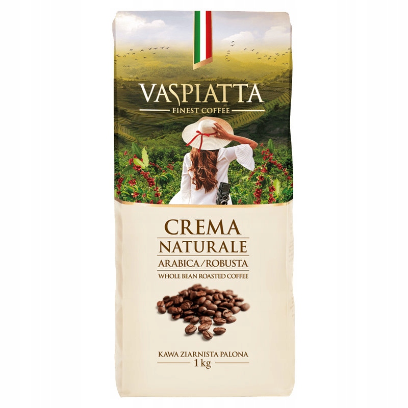 Vaspiatta Crema Naturale 1kg kawa ziarnista