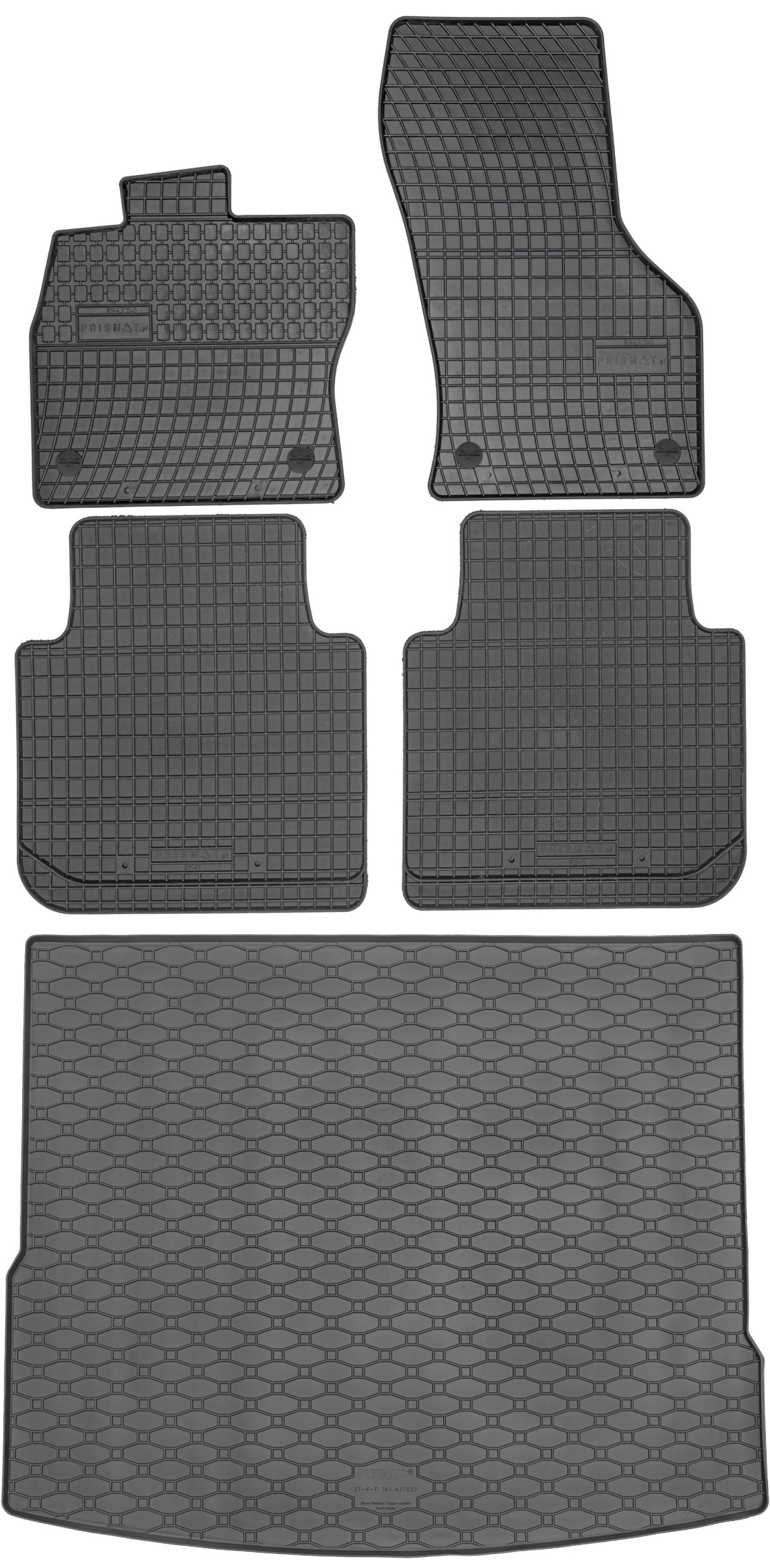 Vw Tiuan II Suv 2016-2024 horný batožinový priestor Sada Koberce batožinový priestor