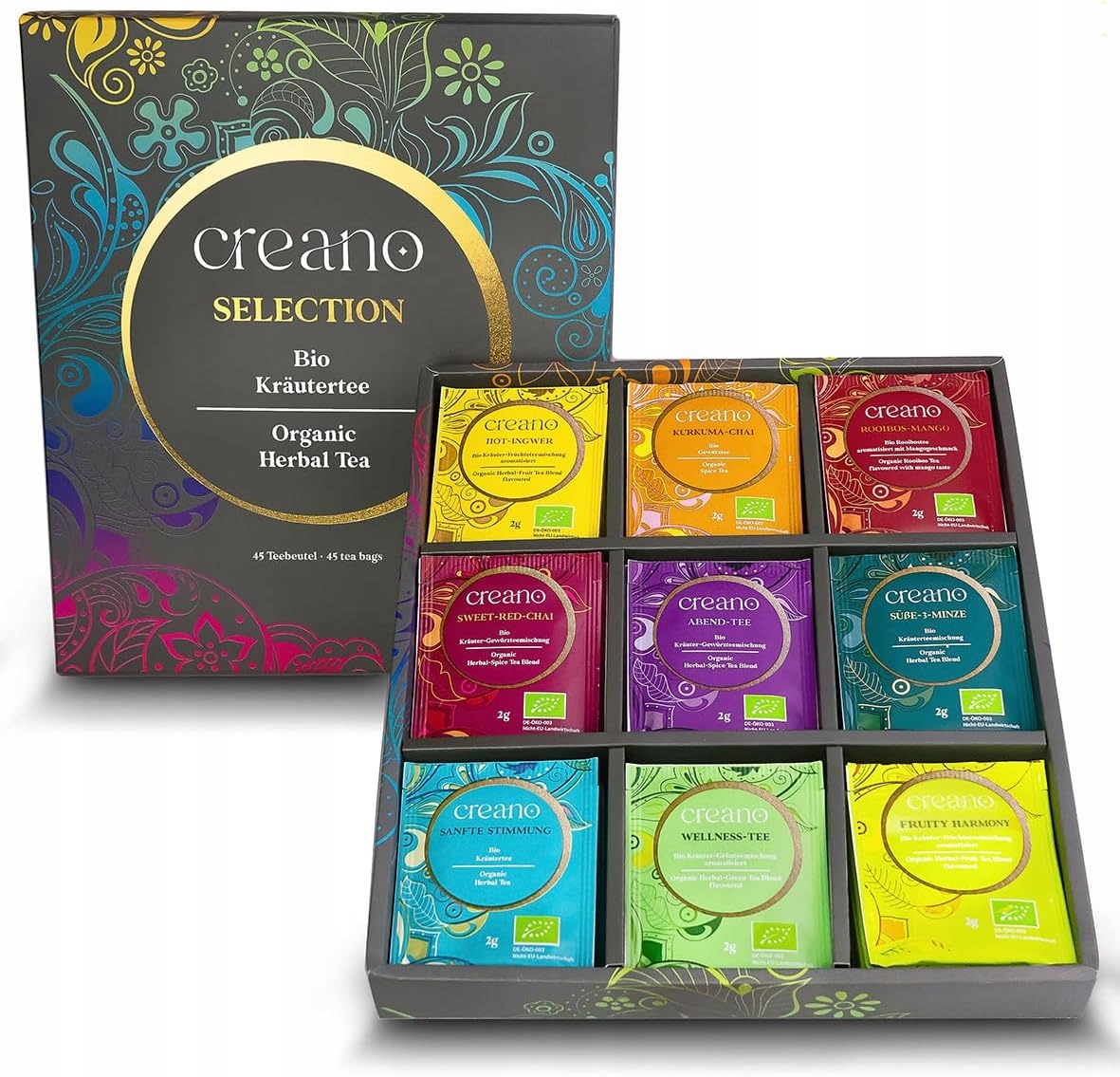 Levně Bio Čaj Creano 45 Sáčků Dárková Sada
