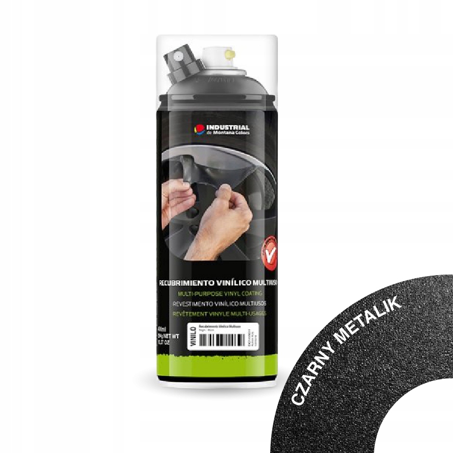 

Guma w sprayu, folia 400ml Mtn Czarny Metalik