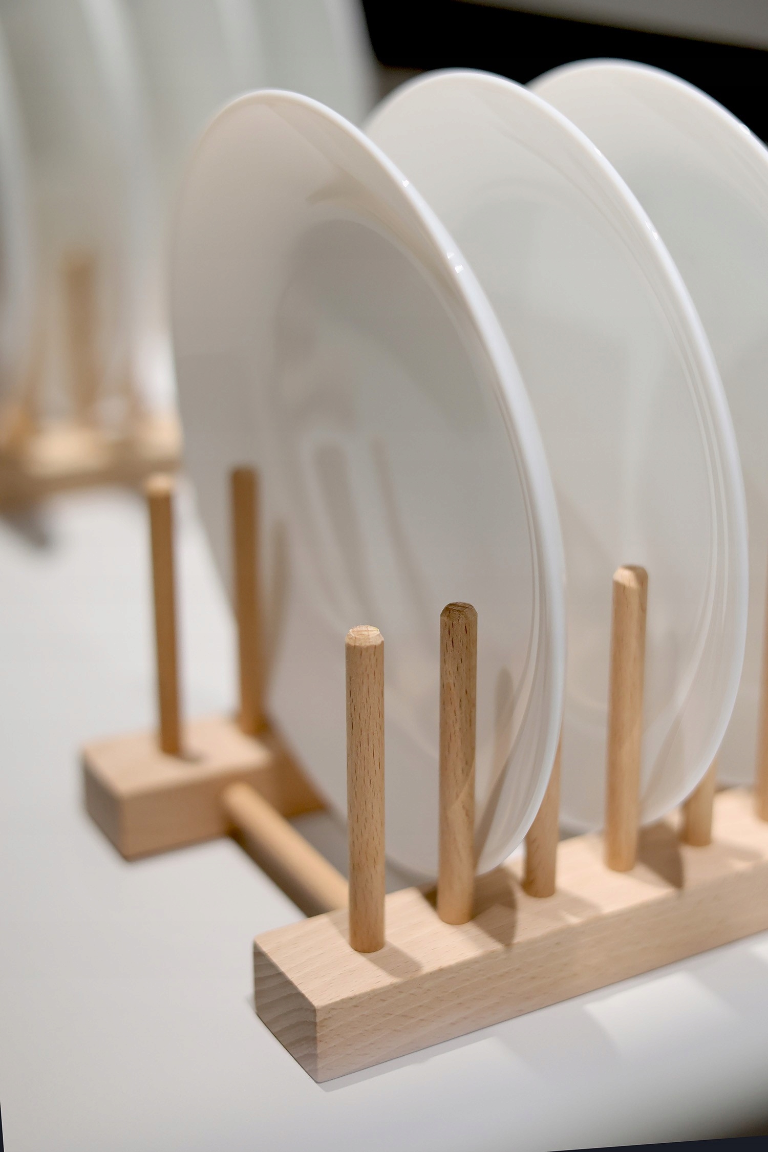 Stojak Organizer Drewniany na Talerze Pokrywki 36 cm Kod producenta Stojak Organizer Drewniany