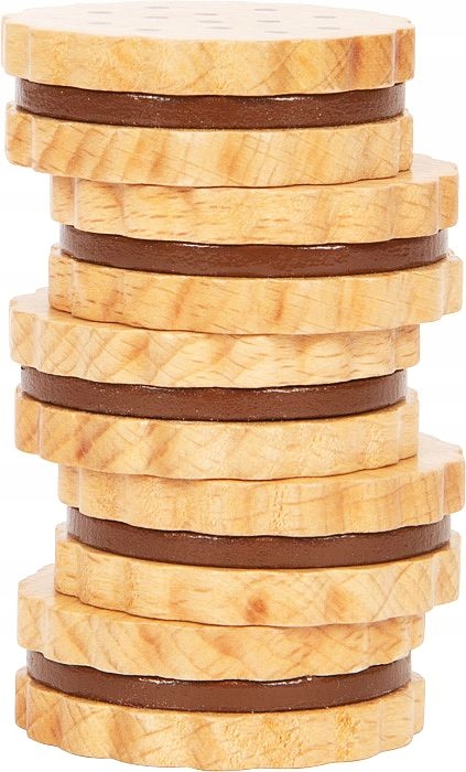 Zabawkowe Ciasteczka z drewna Fresh Small Foot Materiał drewno karton