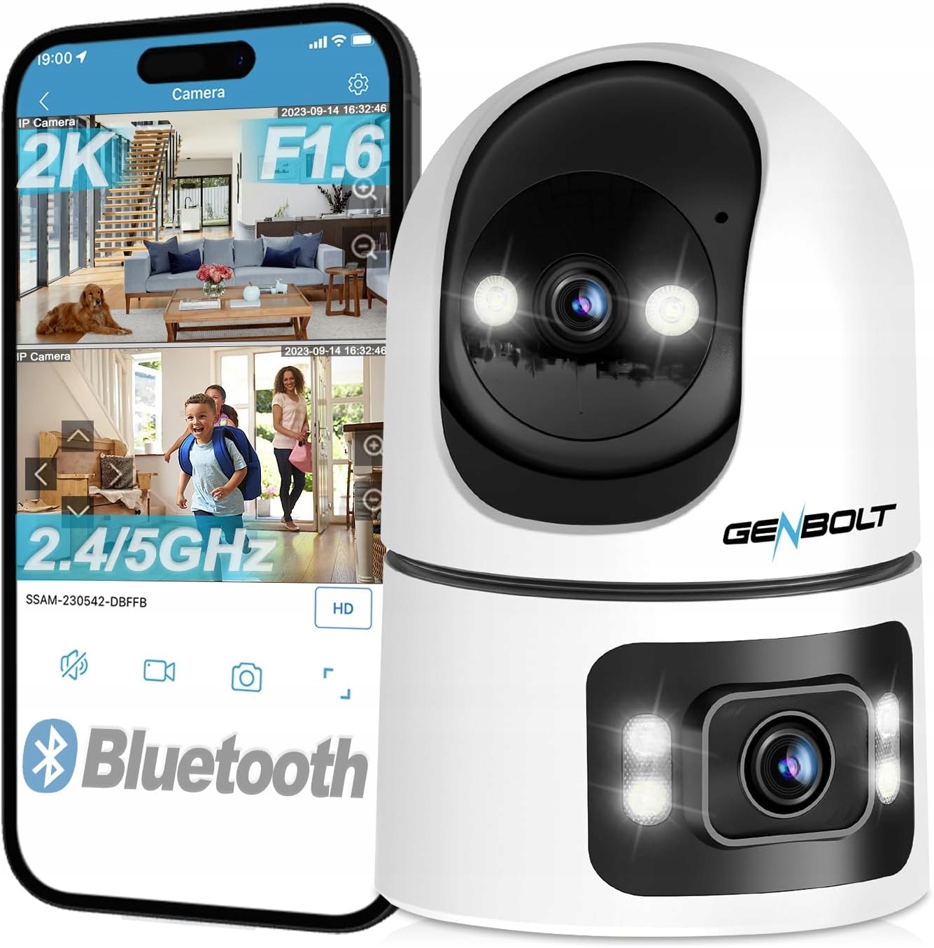 Vnitřní Ip kamera Genbolt 102H WiFi vnitřní kamera