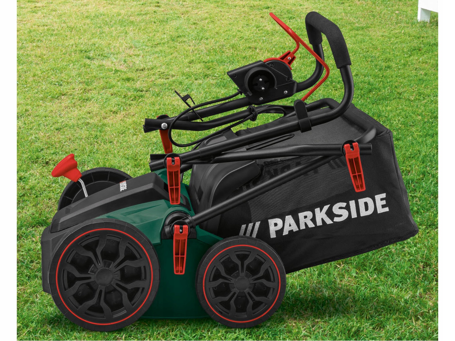 Elektryczny Wertykulator Aerator 2w1 PARKSIDE 1500 Głębokość robocza max 12 mm