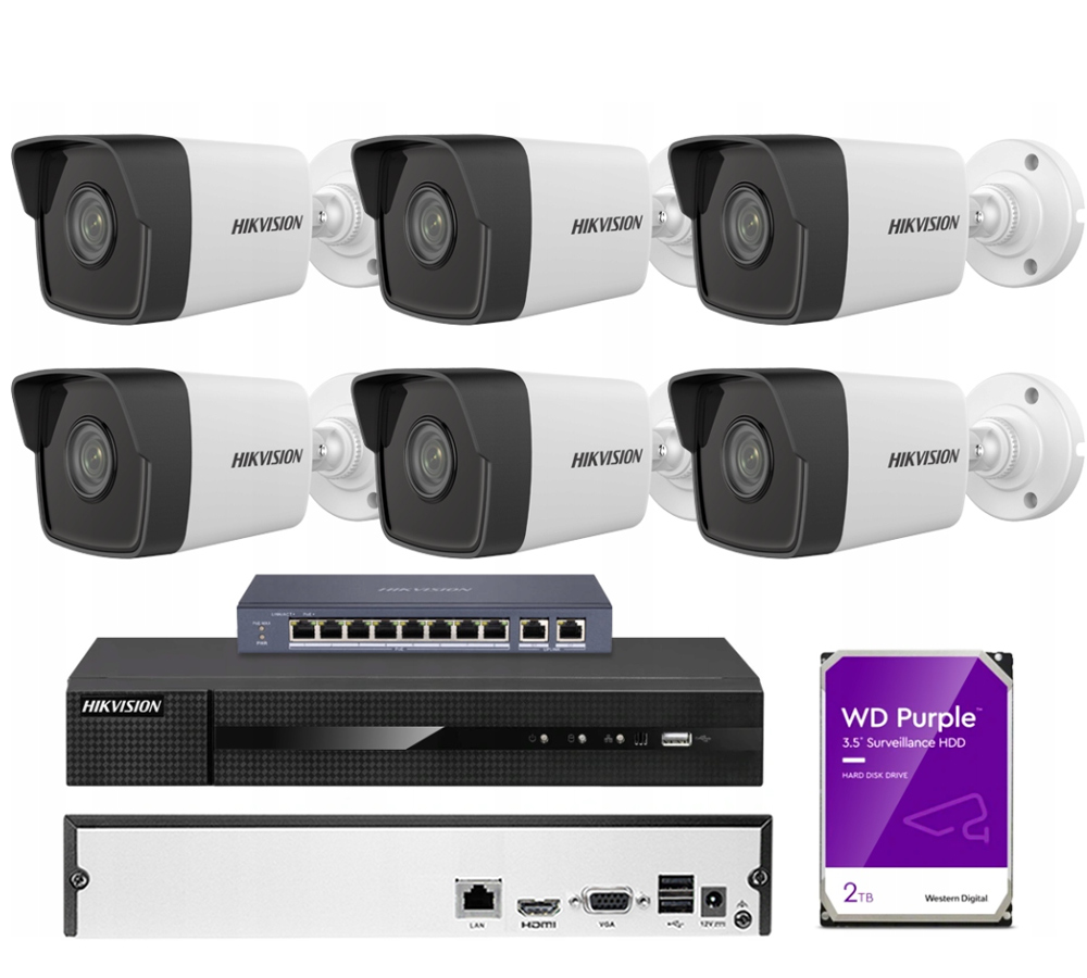 Sada Hikvision pro monitorování Ip 4Mp rekordér