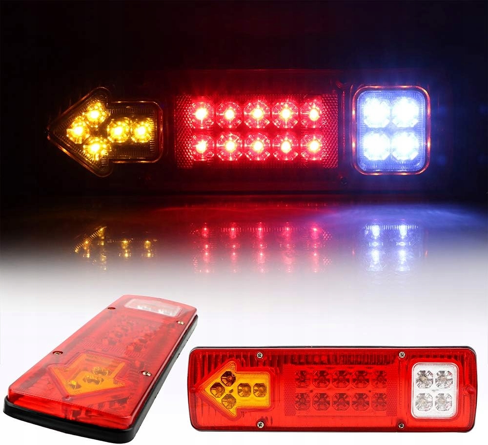 LAMPY LAMPA LEDOWE DO PRZYCZEPKI DIODOWA 12V SOLIDNA LAWETA Z PRZEWODEM LED Producent części Bedee