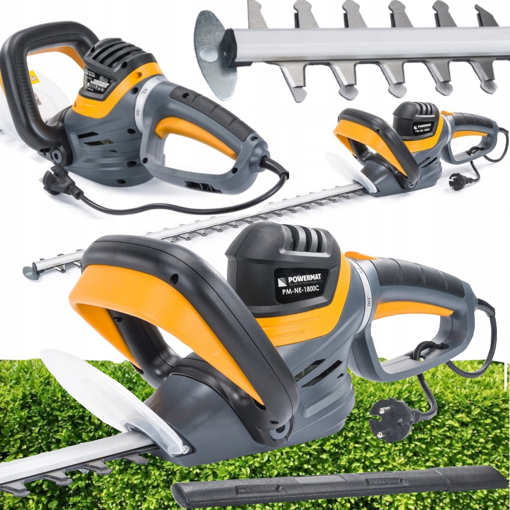 

Elektryczne Nożyce Do Żywopłotu Stalowe 1800W 61CM