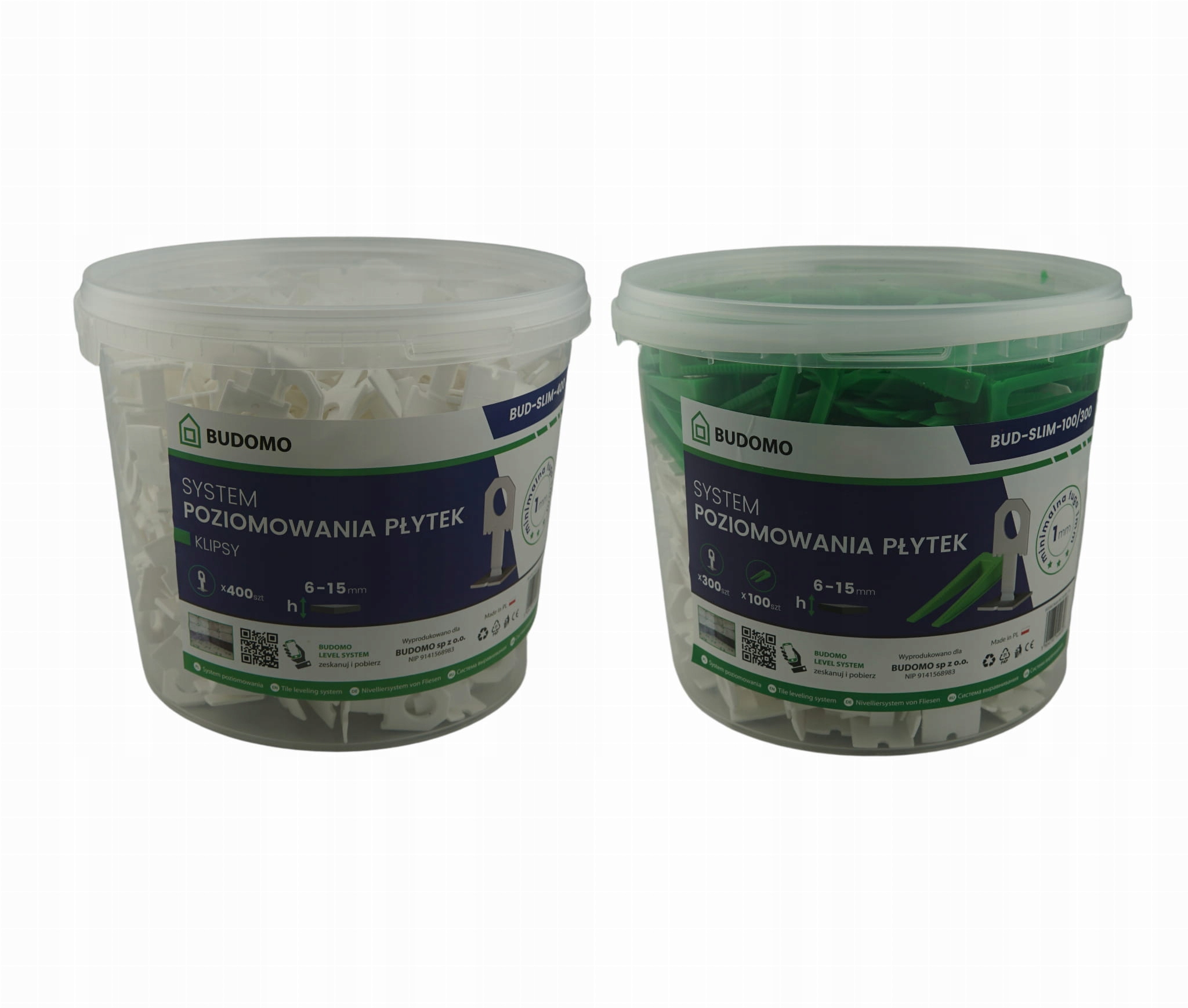 

System poziomowania płytek Slim 1mm biały 700+100