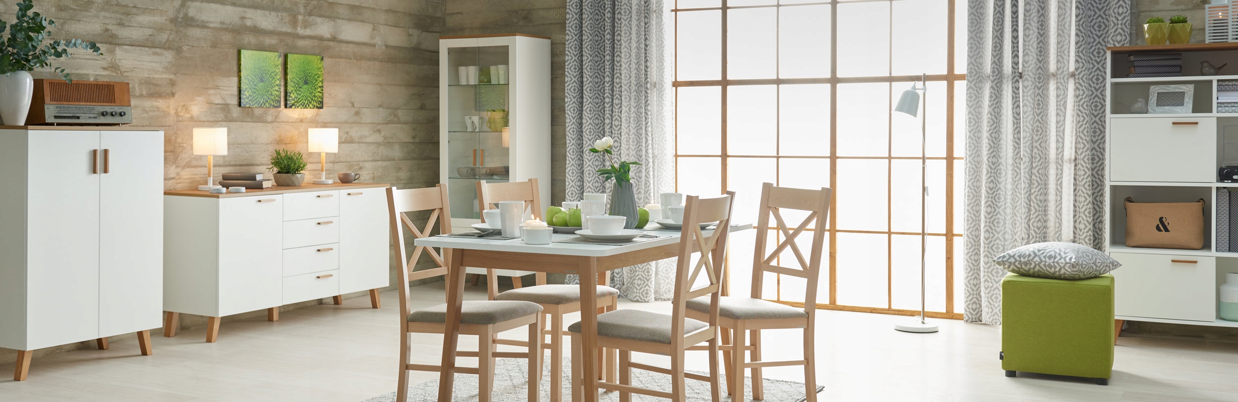 Stół rozkładany skandynawski duży biały FRISK Marka Konsimo