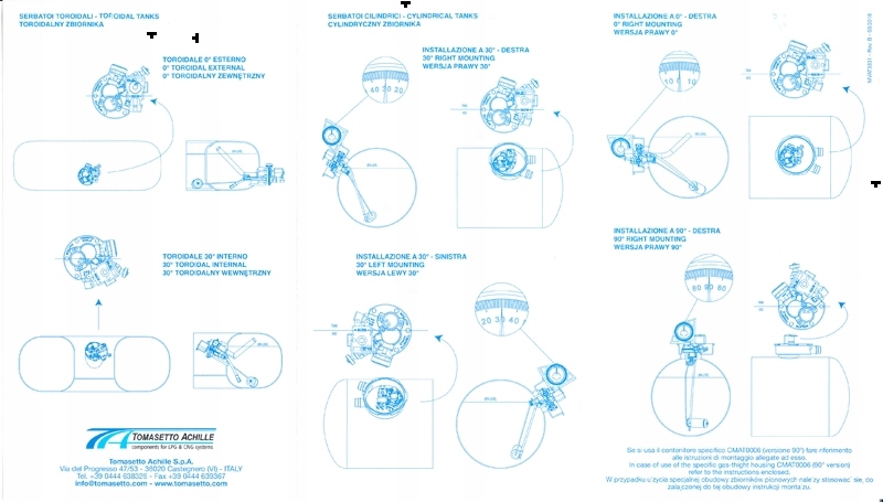 Wielozawor TOMASETTO 270 0 TOROIDALNY z obudowa Engine Type Gasoline Diesel No information