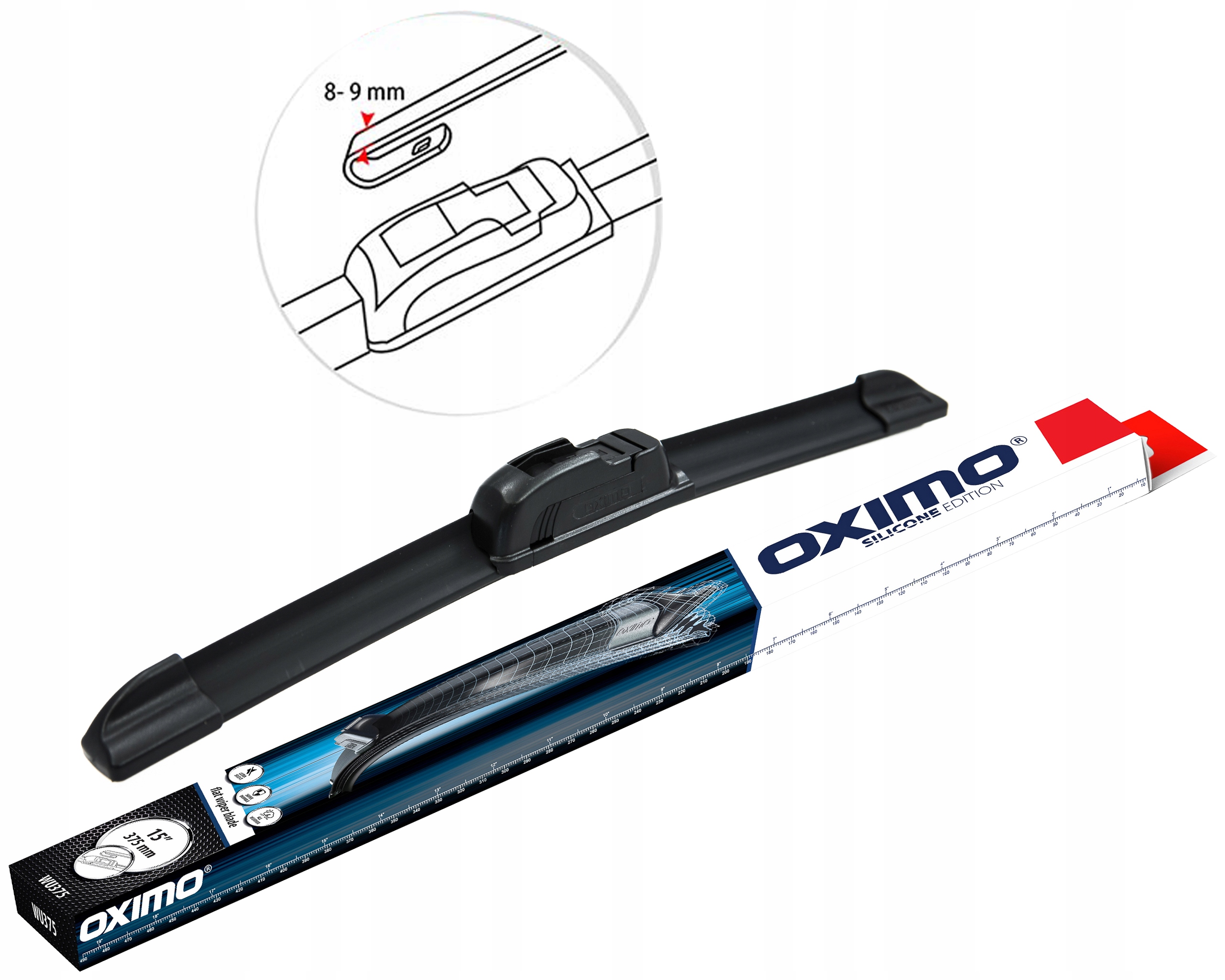 Wycieraczka Oximo WU375 375mm Płaska