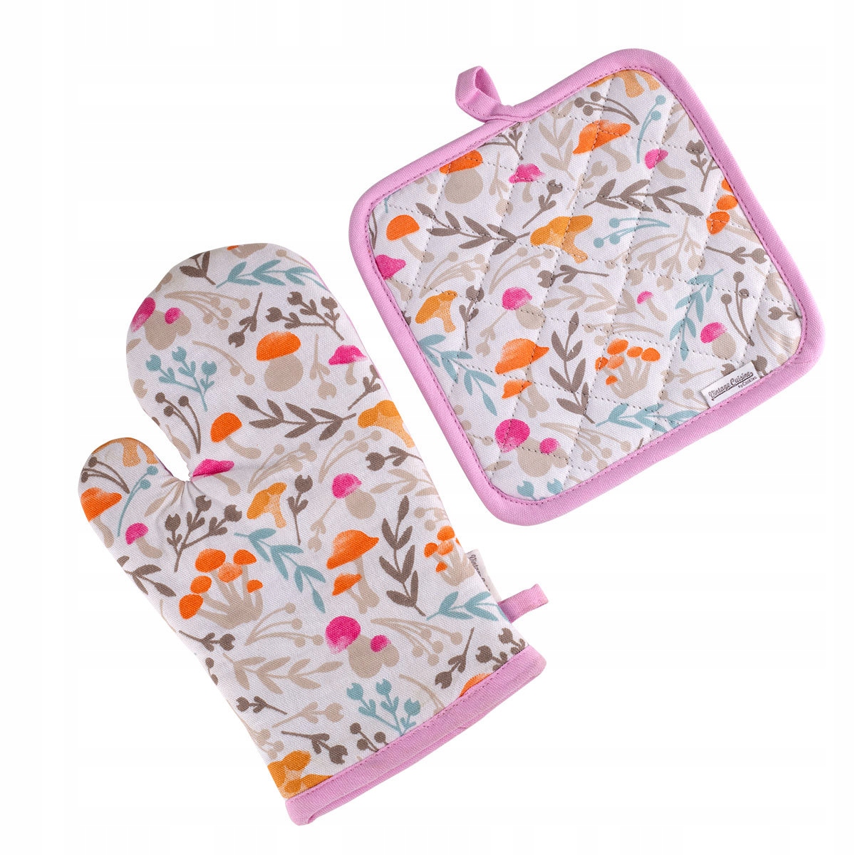 

Rękawica i podkładka kuchenna Vintage Cuisine Róż