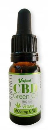 Levně Vetfood Cbd zelený olej 600 mg 10 ml