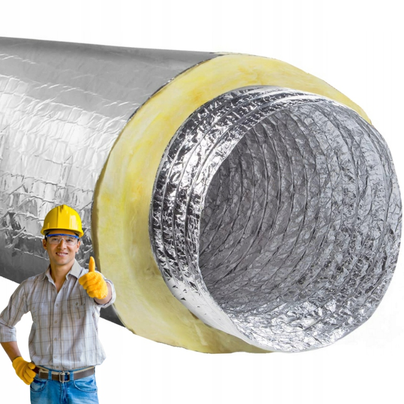 Przewód izolowany Termoflex Flexiva Rura Spiro Flex fi 125 mm 10 m 140°C