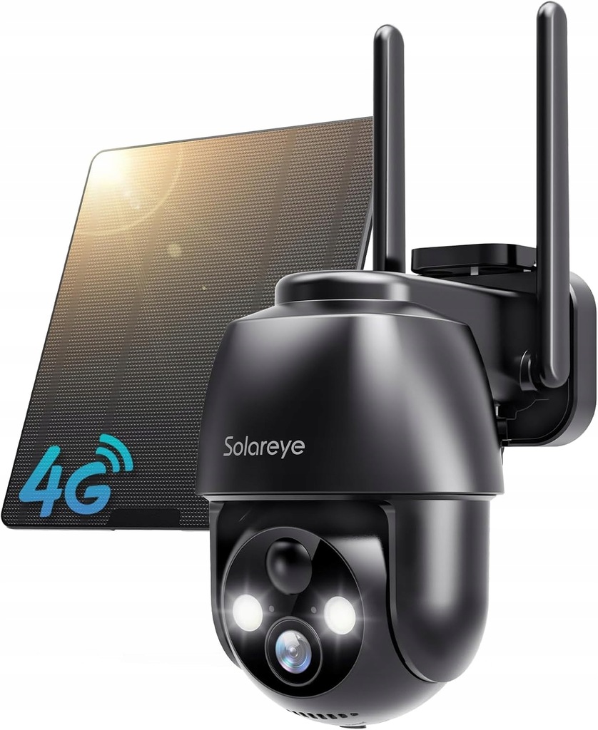 Kamera Zewnętrzna 4G Lte 2K Ptz 360° Sim Solar 5W Pir Alexa