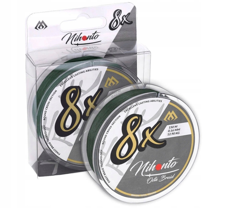Plecionka Mikado Nihonto Octa Braid 0,23mm green 150m