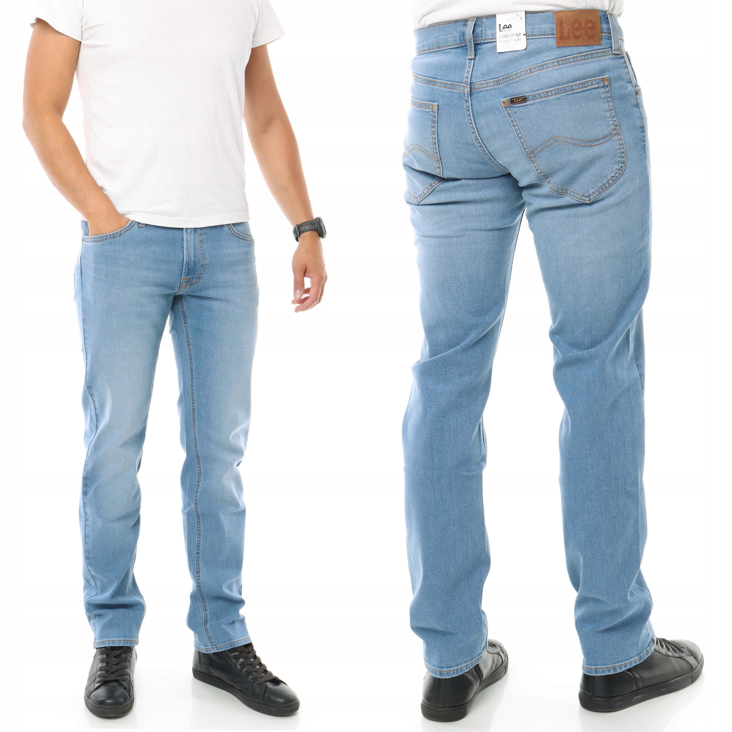 Lee Daren Zip spodnie męskie proste jeans W31 L34