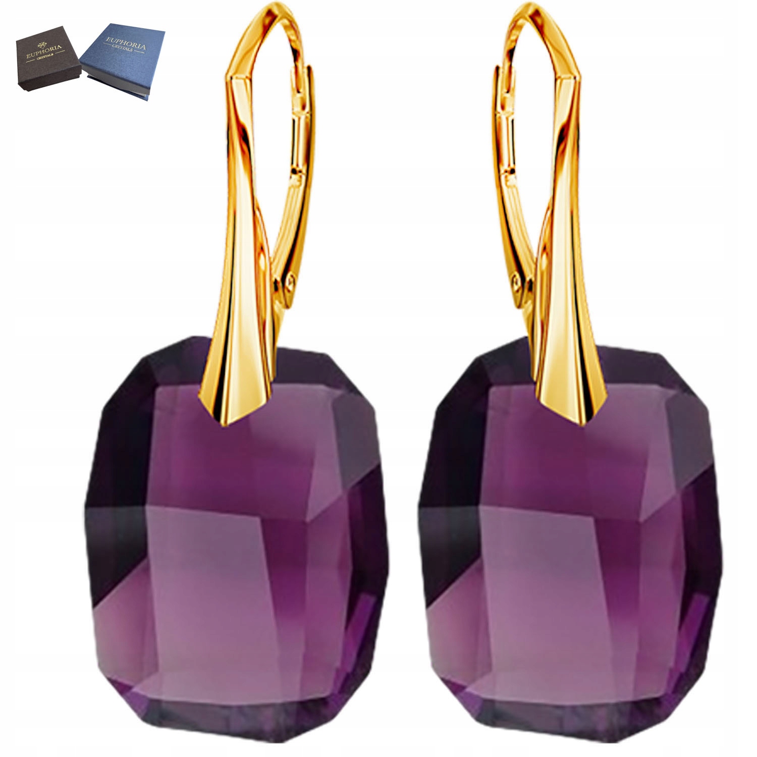 Zlaté Náušnice Dámské Stříbrné Šperky 925 jako Dárek pro maminku Závěsné