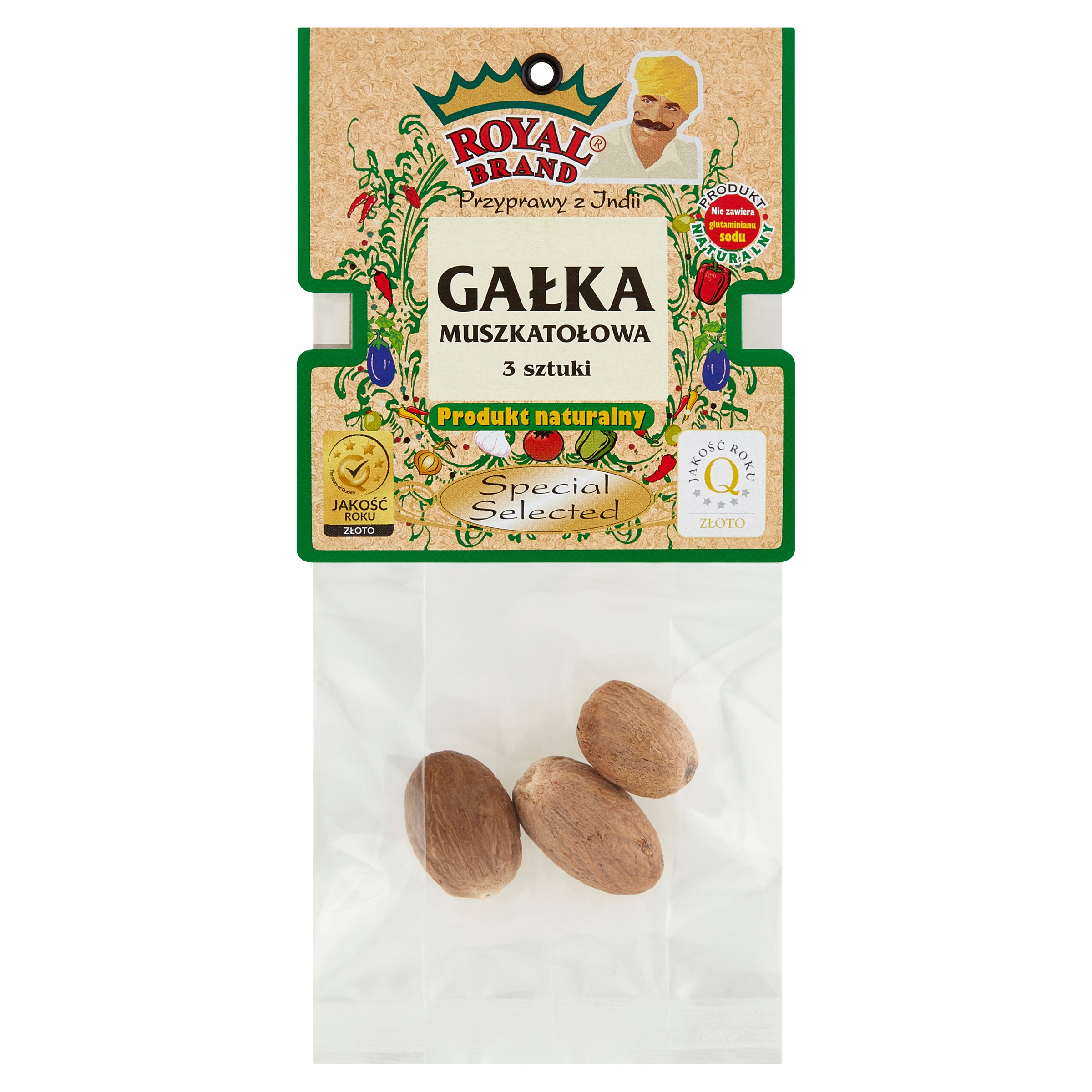 Levně 5 x Royal Brand muškátový oříšek 3 kusy cca 30 g