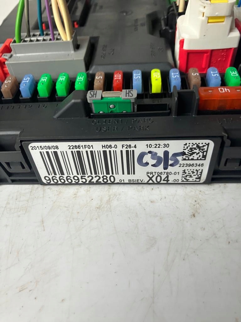modulo BSI 9666952280 01 X04 CITROEN C3 II WTYCZKI