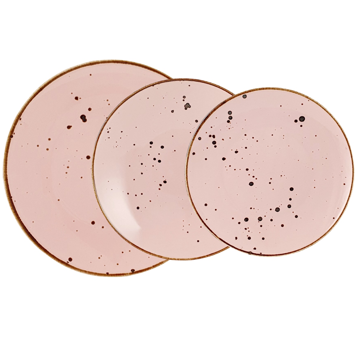 Cottage Pink Sada Tanierov 18 ks pre 6 osôb ružová Alumina Bogucice