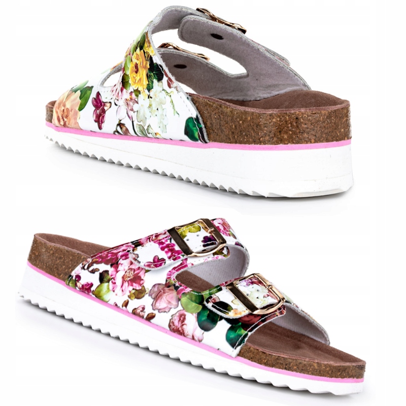 Nazouváky s květinami, velikost 40