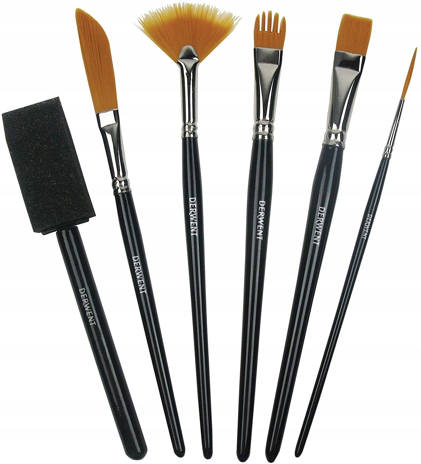 Sada štětců Techniques Derwent 6 ks