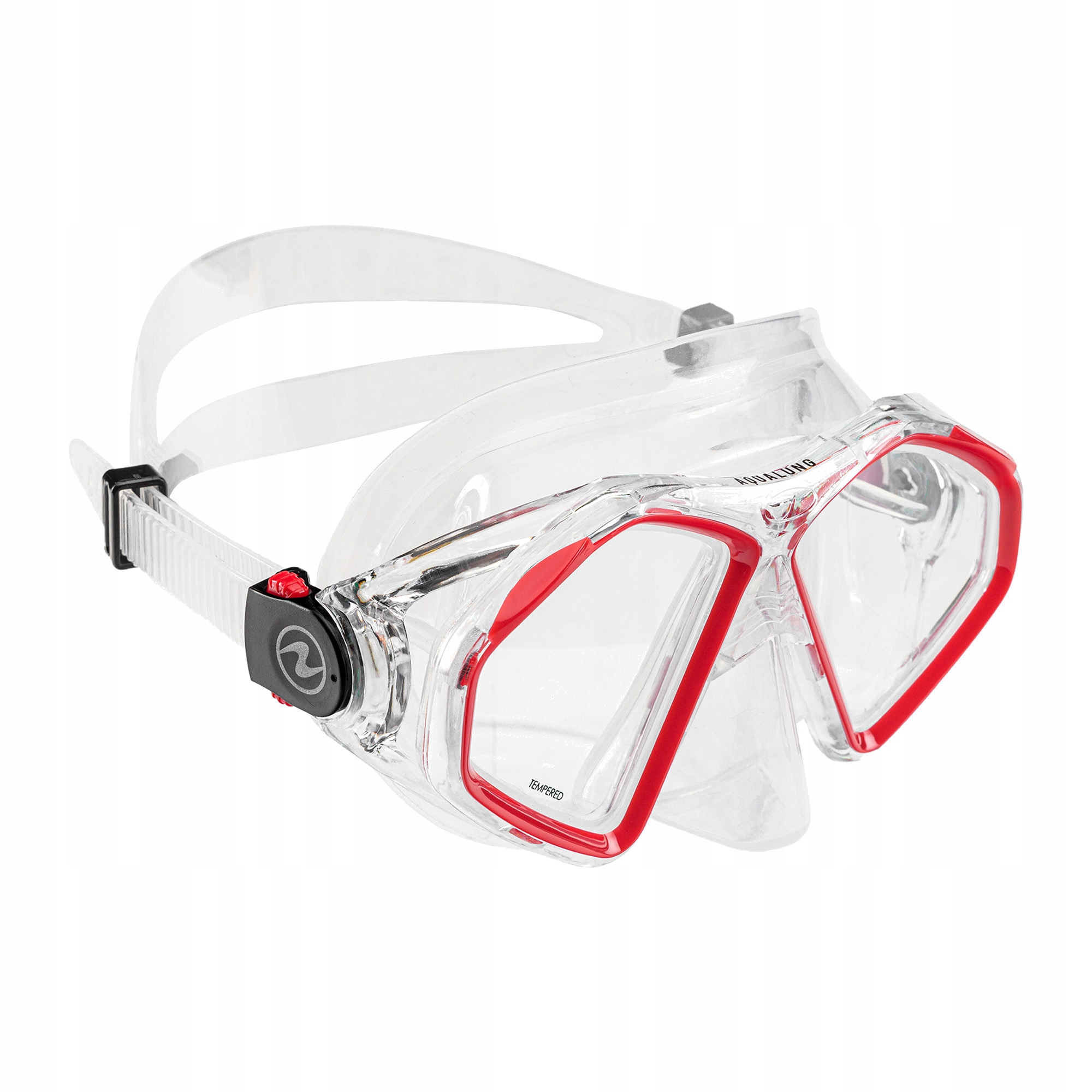 Maska do snorkelingu Aqualung Hawkeye transparent/red OS