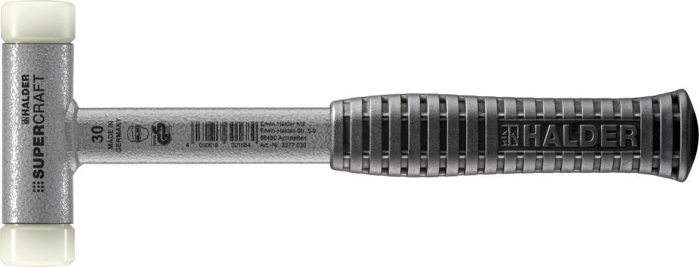 Halder 3377.030 bezodrazové kladivo Supercraft nylonové 30 mm 295 mm