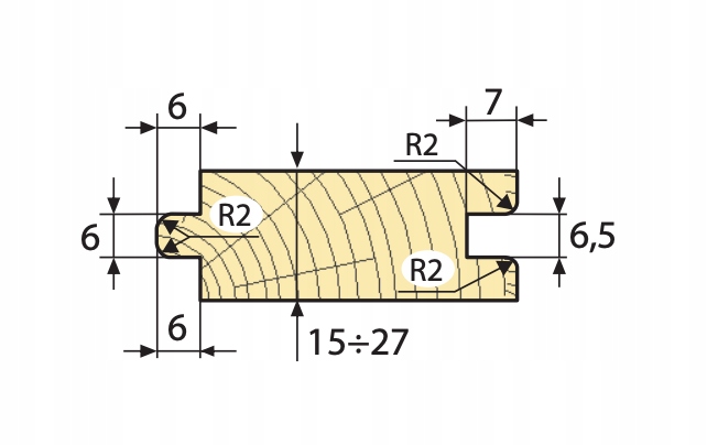 Faba Sada fréz pro podlahovou desku Z4 Hss 140x40xH34 mm Profil 10