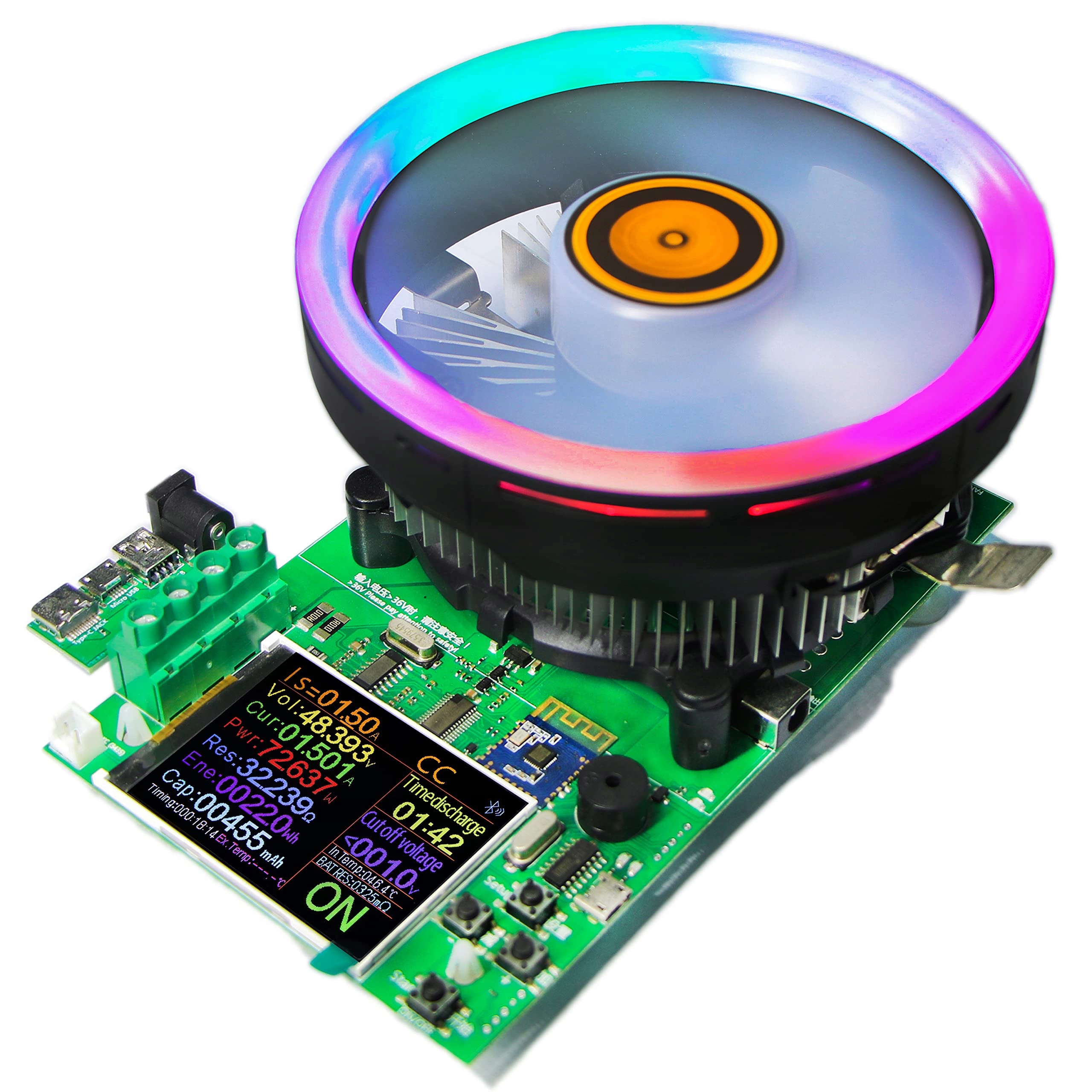 Tester zatížení DC 180 W, 4 režimy pro baterie a Usb – Vastarry