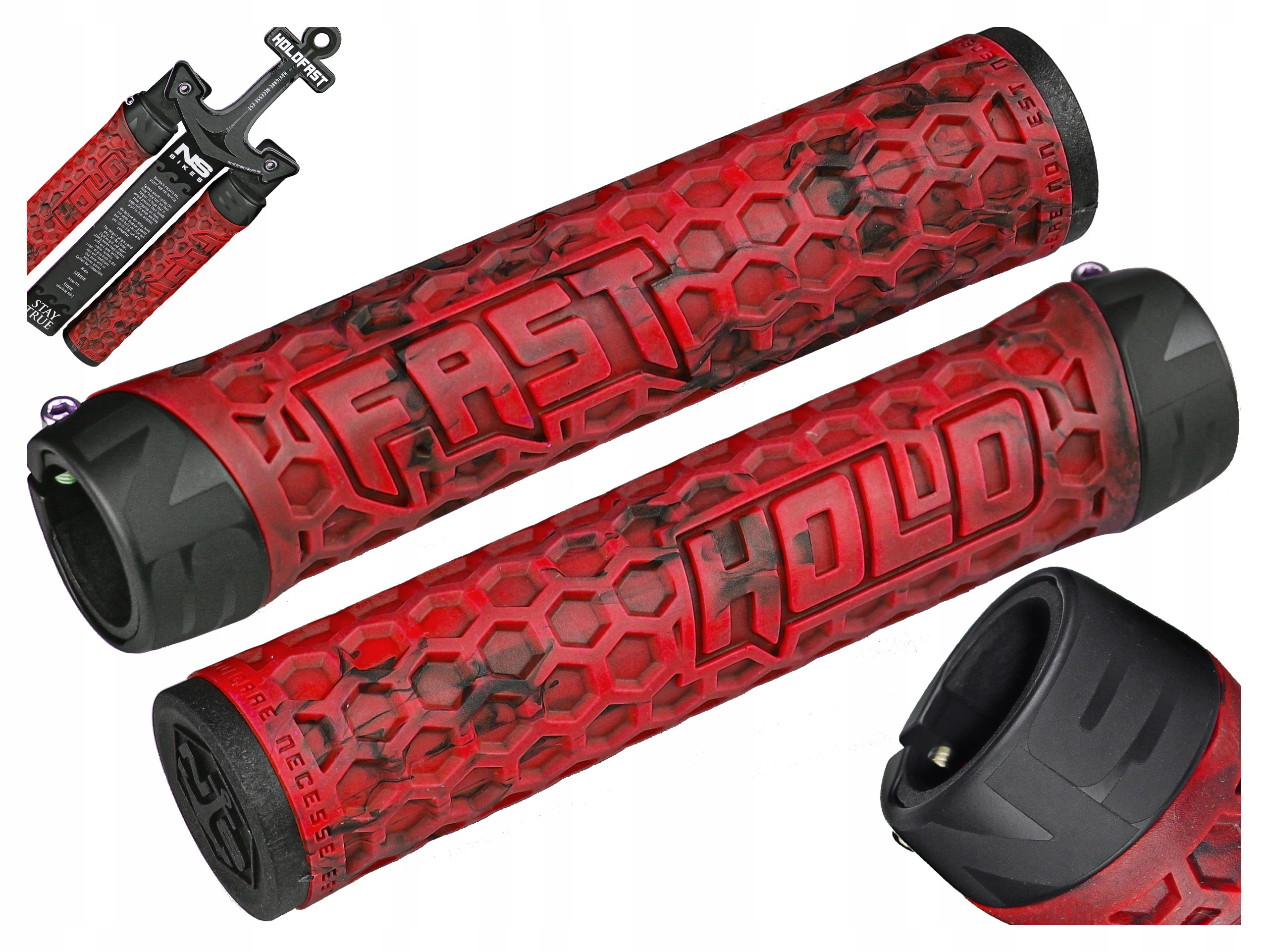 

Gripy Ns Bikes Hold Fast Czerwone 148 MM Mtb / Dh