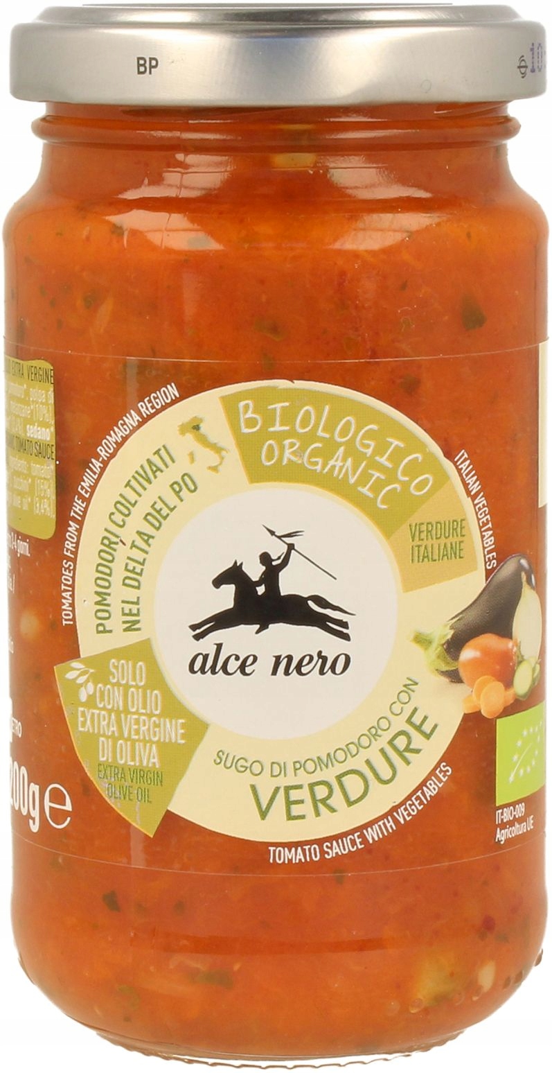 Levně 3x Alce Nero Omáčka se zeleninou (verdure) Bio 350 g