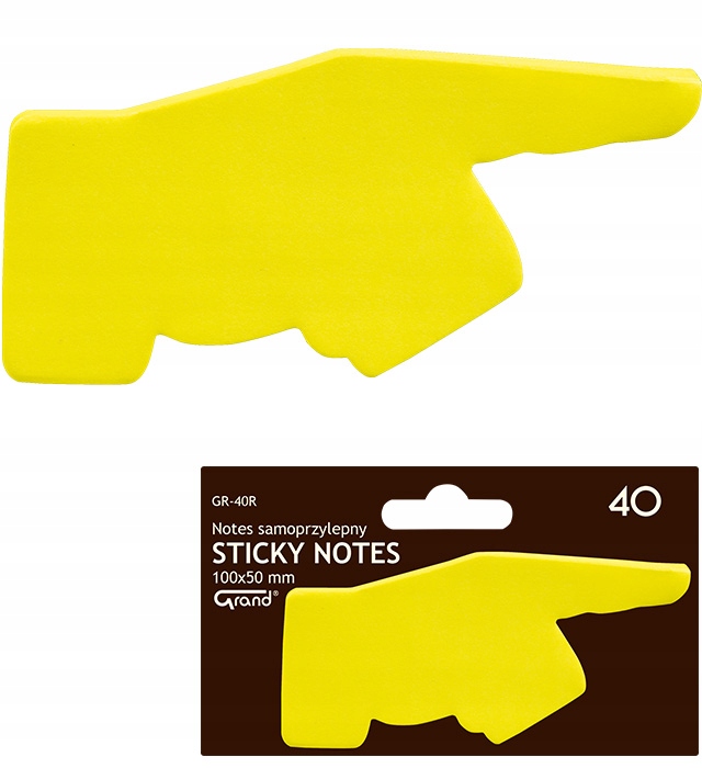 

Karteczki samoprzylepne bloczek notes 100x75 ręka